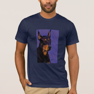 T-shirt Marine de pièce en t du dobermann aa