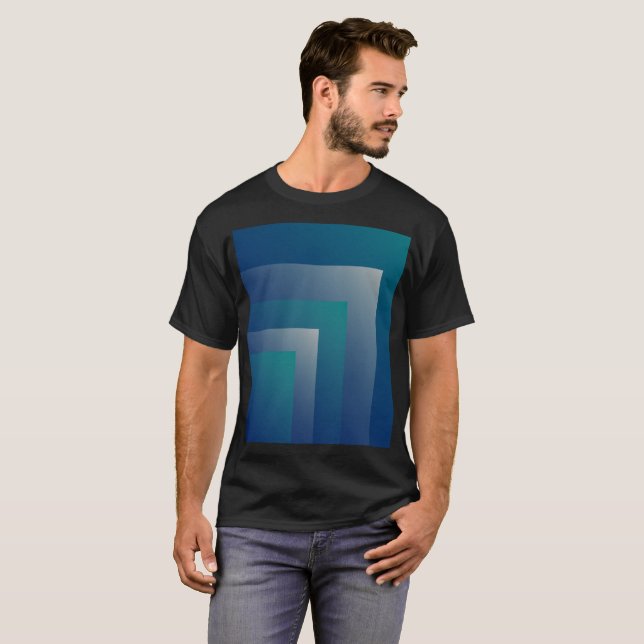 T-shirt Marine gris turquoise (Devant entier)