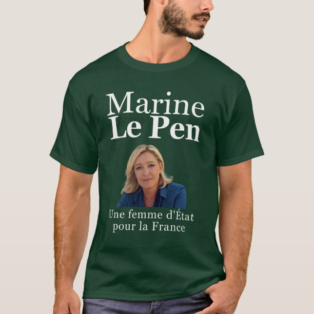 T-shirt Marine Le Pen à la présidence (Devant)