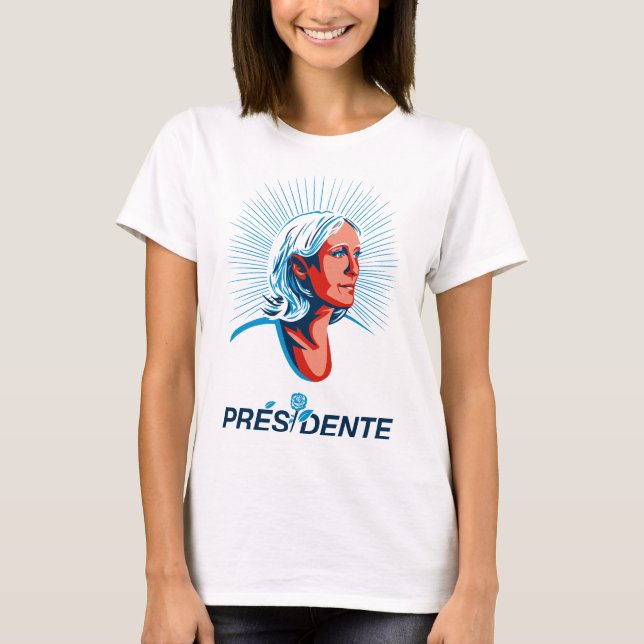 T-SHIRT MARINE LE PEN PRÄSIDENTIN (Vorderseite)