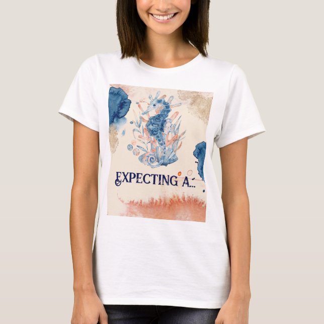 T-shirt Marine Life | Les hippocampes à bord de Mama (Devant)