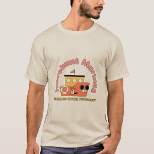T-shirt Marine Marchande "La Voile Avec Purose"