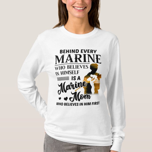 T-shirt Marine Qui Se Croit Mère Marine (Devant)