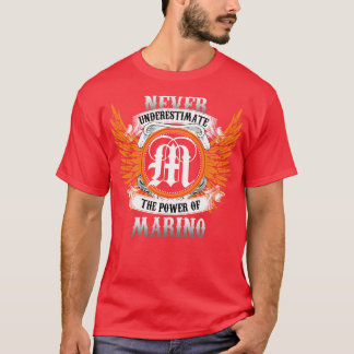 T-shirt Marino Name Shirt Ne Sous-Estime Jamais Le Pouvoir