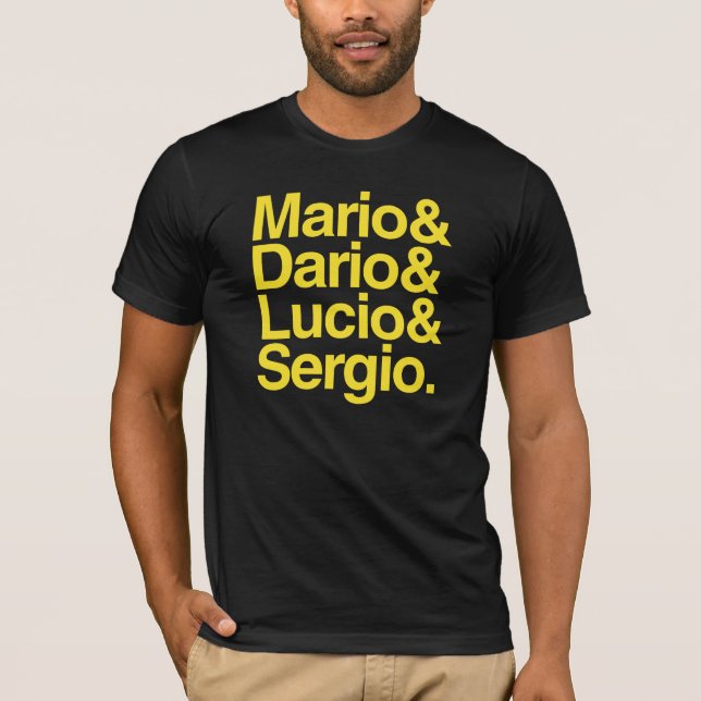 T-shirt Mario& Dario& Lucio& Sergio (Devant)