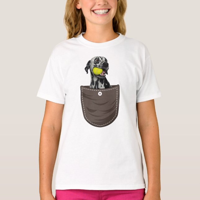 T-shirt Marionnette dalmate en poche (Devant)