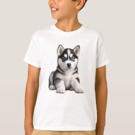 T-shirt marionnette Husky pour enfant