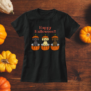 T-shirt Marionnettes et Citrouilles du Labrador d'Hallowee