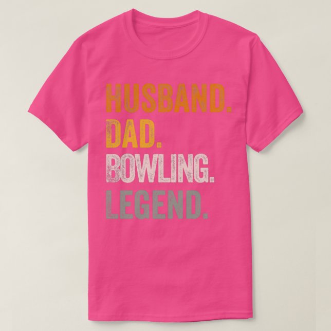 T-shirt MariPapaBowlingLégende Drôle cadeau pour Bowling L (Design devant)