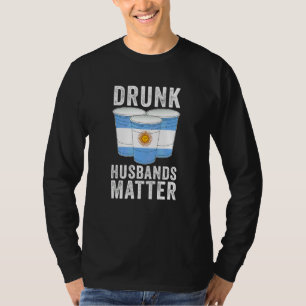 T-shirt Maris d'Argentine ivres Drapeau  Boire
