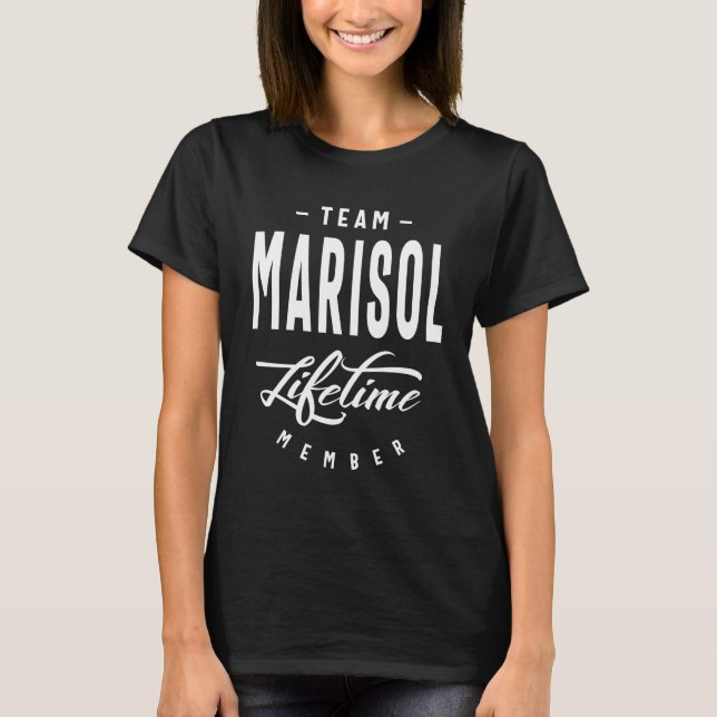 T-shirt Marisol Nom personnalisé Cadeau Anniversaire (Devant)