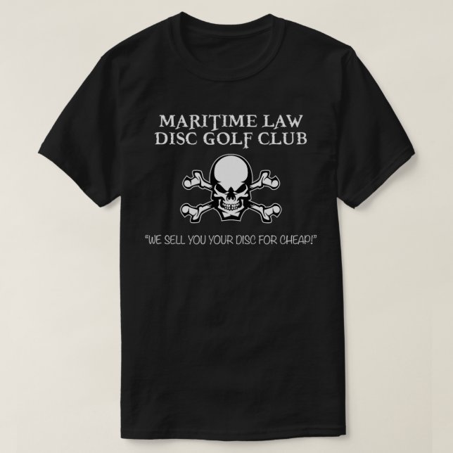 T-shirt Maritime Law Disc Golf Club  (Design devant)