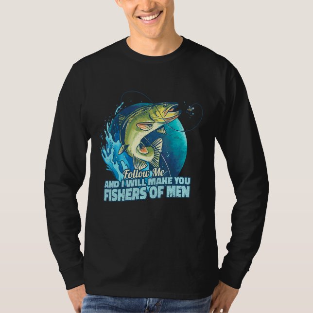 T-shirt Mark 117 Verse Chrétien Disciplines Pêcheurs De M (Devant)