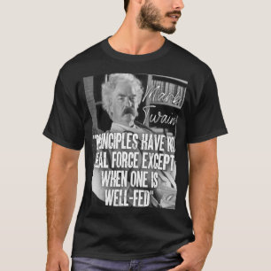 T-shirt Mark Twain Les Principes De Citation N'Ont Pas De