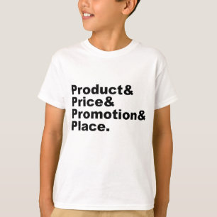 T-shirt Marketing Mix   Produit Prix Promotion & Lieu