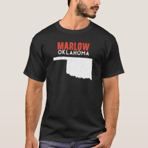 T-shirt Marlow USA State America Travel Oklahoman