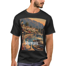 Marmaris Turquie Illustration de Voyage Vintage T-
