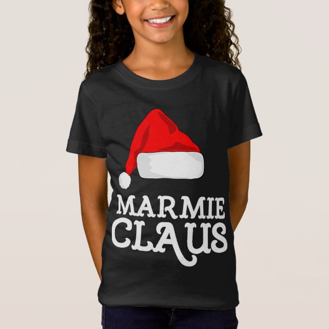 T-Shirt Marmie Claus Noël Casquette Famille Pj Groupe Matc (Devant)