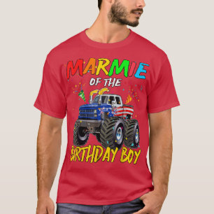 T-shirt Marmie L'Anniversaire Garçon Monster Camion Annive