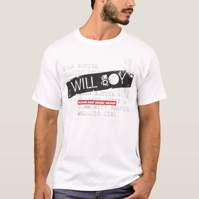 T-shirt Marmonnement humble de garçon (Devant)