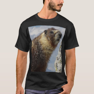 T-shirt Marmotte à ventre jaune en Yosemite