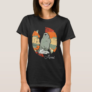 T-shirt Marmotte, Coucher De Soleil Animal Marmotte
