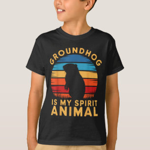 T-shirt Marmotte est mon animal spirituel Marmotte Marmott