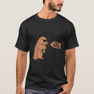 T-shirt Marmotte Fake News Marmotte Influenceur Médias Soc