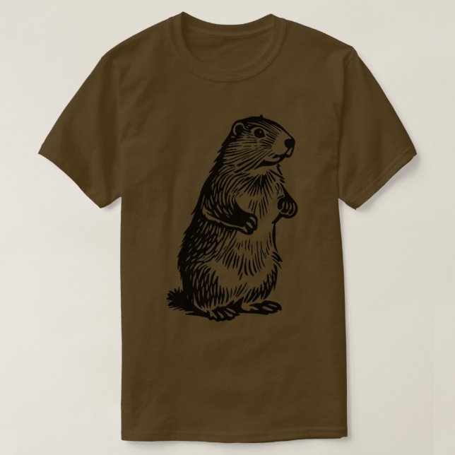 T-shirt Marmotte vintage 1 (Design devant)