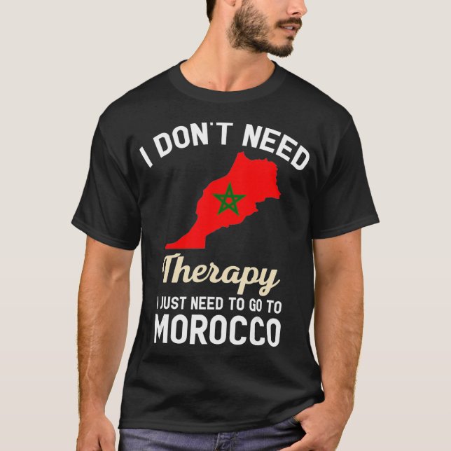 T-shirt Maroc Carte du drapeau marocain Cadeaux de voyage (Devant)