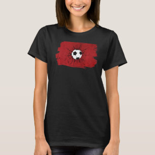 T-shirt Maroc Drapeau Football Football Marocains Football