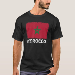 T-shirt Maroc Drapeau Soutien Populaires Marocains Femmes