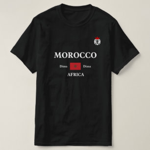 T-shirt Maroc Lions d'Afrique Dima National Football Fan
