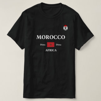 T-shirt Maroc Lions d'Afrique Dima National Football Fan