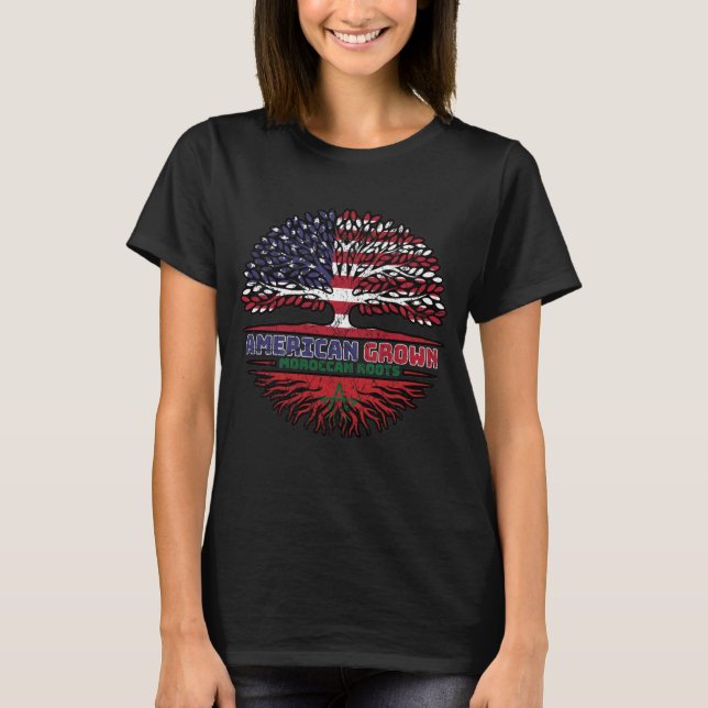 T-shirt Maroc Maroc États-Unis Amérique États-Unis (Devant)