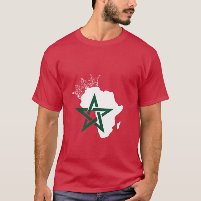 T-shirt Maroc roi d'afrique (Devant)