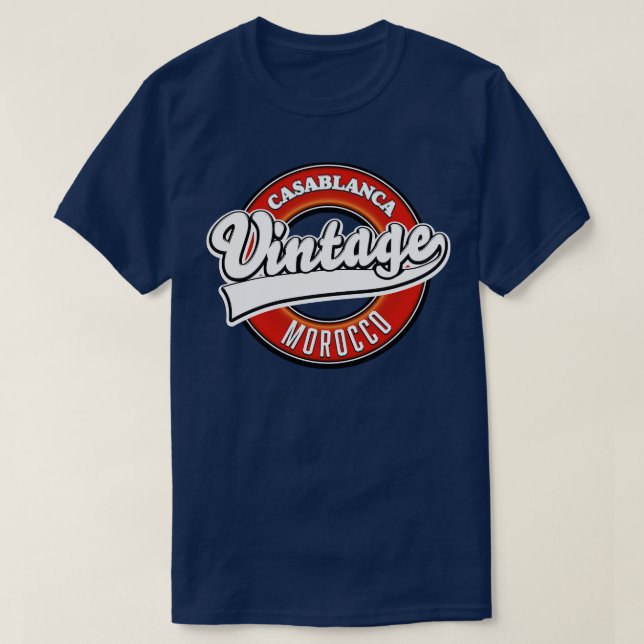 T-shirt Maroc vintage Casablanca (Design devant)