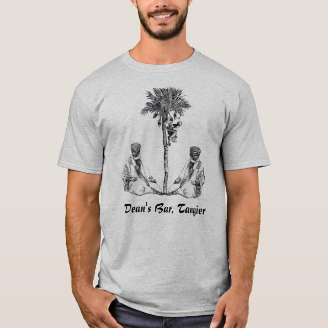 T-shirt MAROCAINS AVEC le PALMIER, Bar de doyen, Tanger (Devant)