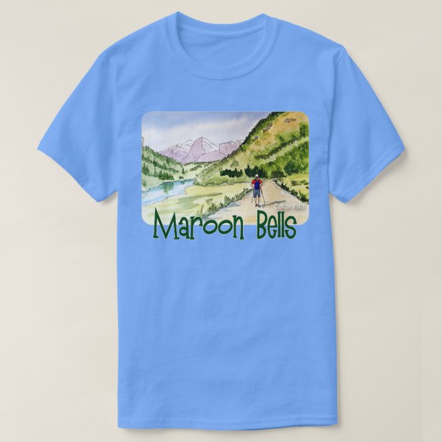 T-shirt Maroon Bells Colorado (Design devant)