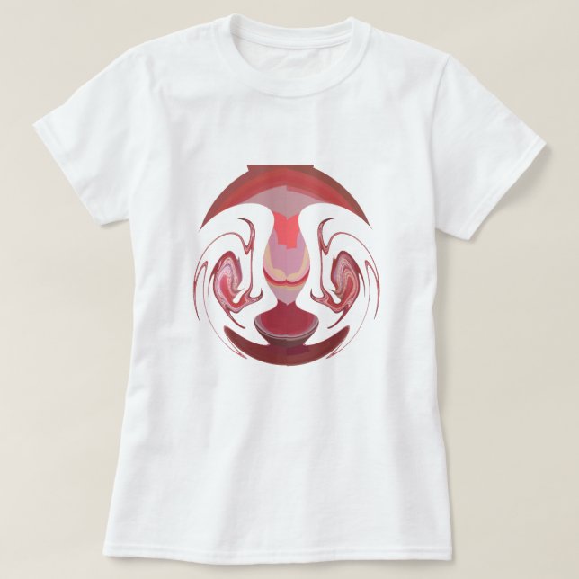 T-shirt Maroon Majesty : Rustic Radiance Texté Africain (Design devant)