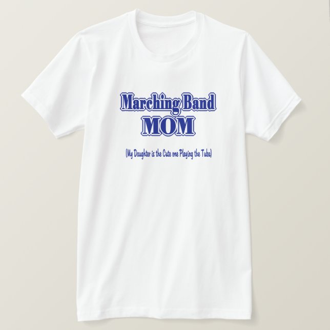 T-shirt Marquage de bande maman/ Tuba (Design devant)