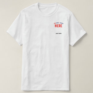 T-SHIRT MARQUE BLANCHE MODERNE ET PERSONNALISABLE VÉRIFIÉE
