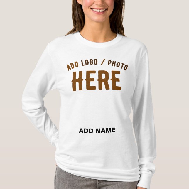 T-SHIRT MARQUE BLANCHE MODERNE ET PERSONNALISABLE VÉRIFIÉE (Devant)