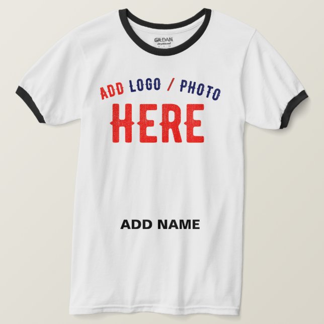 T-SHIRT MARQUE BLANCHE MODERNE ET PERSONNALISABLE VÉRIFIÉE (Design devant)
