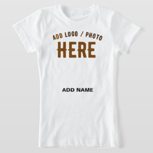 T-Shirt MARQUE BLANCHE MODERNE ET PERSONNALISABLE VÉRIFIÉE