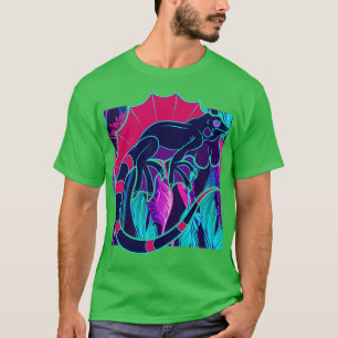 T-shirt Marque de reptiles de Synthwave - Louveur de famil