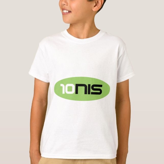 T-shirt Marque de tennis 10NIS (Devant)