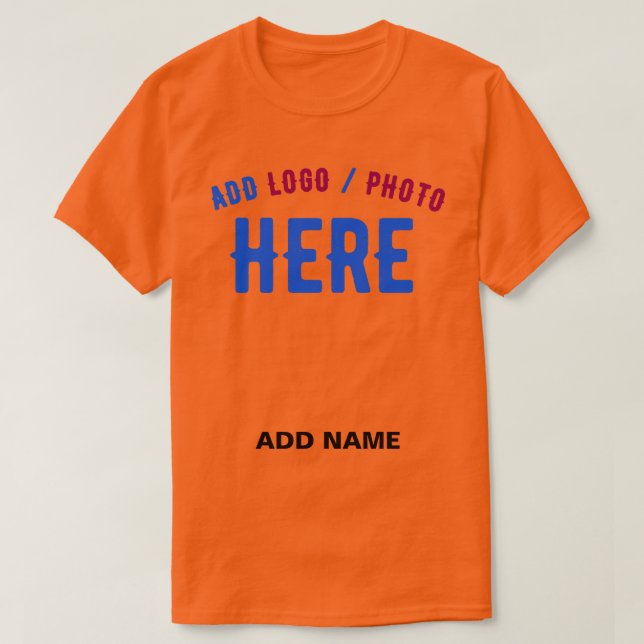T-SHIRT MARQUE D'ORANGE ATHLÉTIQUE MODERNE ET PERSONNALISA (Design devant)