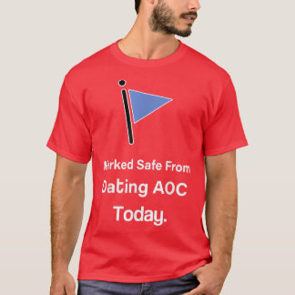 T-shirt Marqué en sécurité de la rencontre AOC aujourd'hui