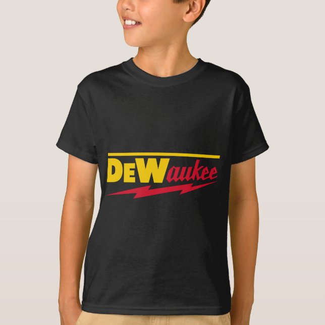 T-shirt Marque Funny DeWaukee Power Tool (Devant)